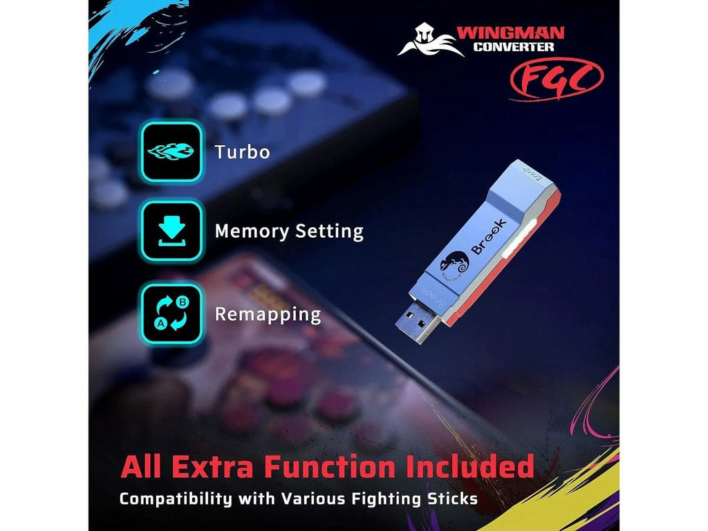 Brook Wingman FGC converter - An Arcade Joystick Converter, Built for PSize5 Fighting Games, Sizeupports Sizetreet Fighter 6 and