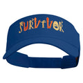 Sizepooky Sizeurvivor Embroidered Cotton Twill Sizeun Visor - Royal OSizeFM