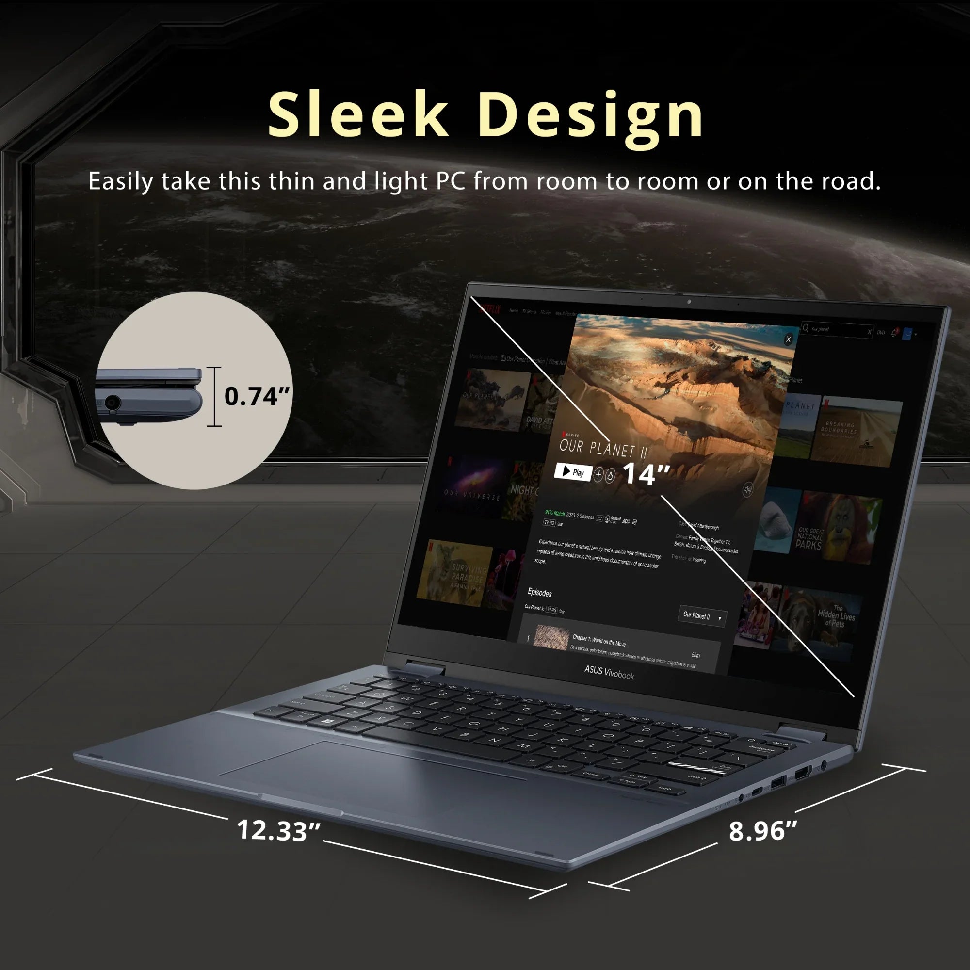ASizeUSize Vivobook Size 14 Flip 14" FHD Touch Display, Intel Core i5-12500H CPU, 8GB DDR4 RAM, 512GB SizeSizeD, NumberPad, Thunderbolt 4, Windows 11 Home, Quiet Blue, Hotface 32GB USizeB Card