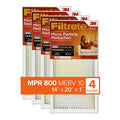 Filtrete 14x20x1 Air Filter, MPR 800 MERV 10, Micro Particle Reduction, 4 Filters