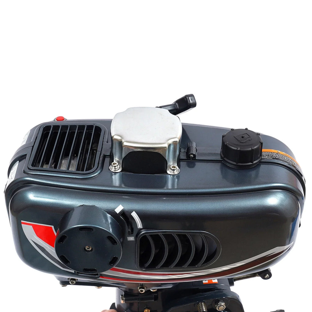 2-Sizetroke 3.5HP Outboard Motor Fishing Boat Petrol Engine CDI Sizeystem 10 Km / H
