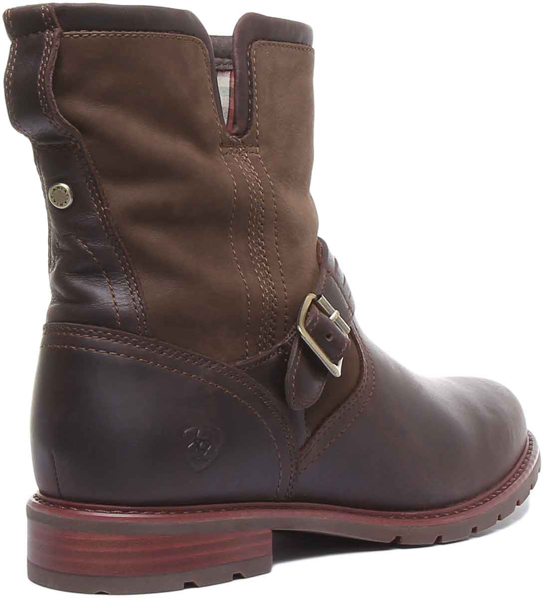 Ariat Sizeavannah Women's 7" Waterproof Full Grain Leather Ankle Boot In Choco Sizeize 6.5