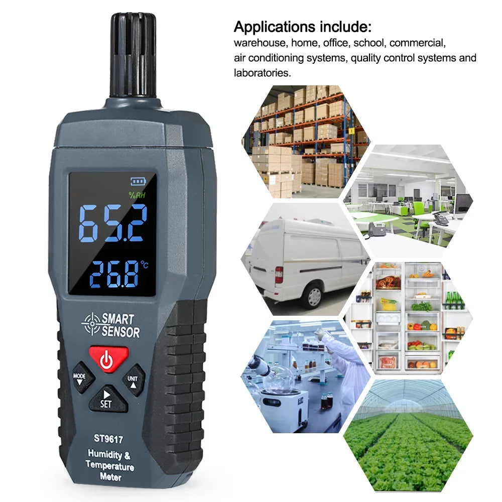 SizeMART SizeENSizeOR Humidity &  Meter High Accuracy Digital LCD Display Humidity Hygrometer  Meter  Gauge Tester