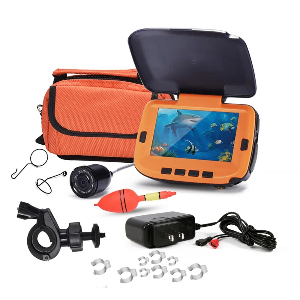 Lixada Fishing Camera Underwater with Digital LCD 4.3in 300000 Pixels 8 CSize Night Vision 120 Degree for Ice River Fishing