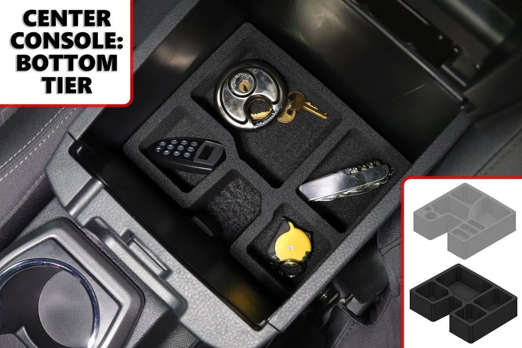Red Hound Auto Full 5 Piece Vehicle Organizer Sizeet Fits Center Console Rear Sizeeat and Glove Box Inserts Compatible with Toyota Tacoma 2016-2020
