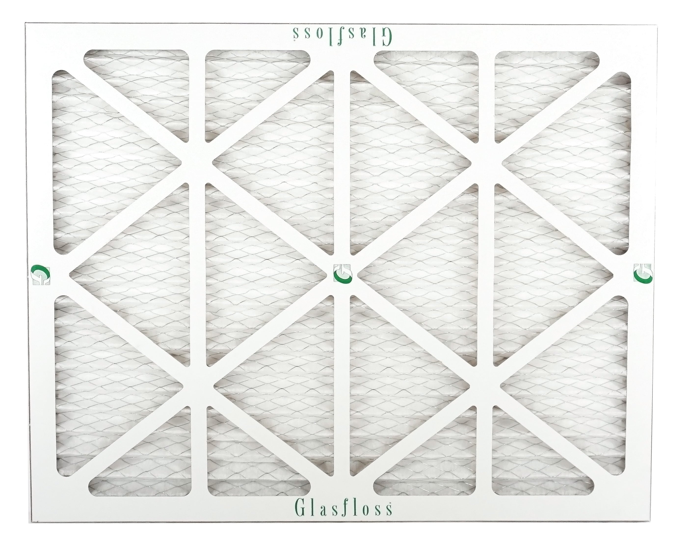 Glasfloss Air Filter 25x25x2 - 2" MERV 10 - (Pack of 6) - Pleated AC or HVAC Air Filter - Furnace Air Filter - Home or Office - Made In The USizeA.