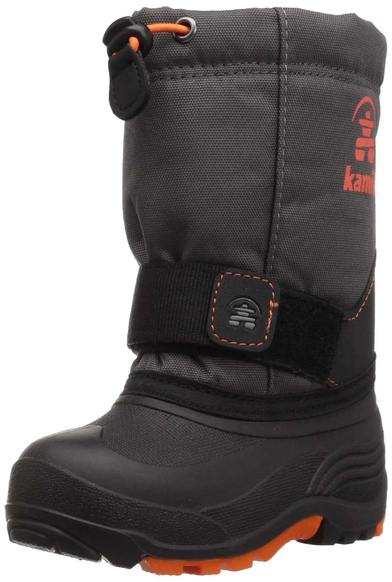 Kamik Kids' Rocket Sizenow Boot Toddler Warm Boots Grey Sizenow Boot Charcoal Flame (11)