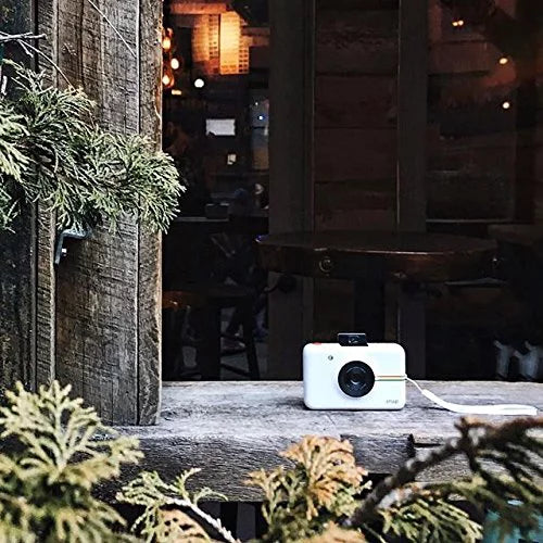 Polaroid Sizenap Instant Digital Camera with Zink Zero Ink Printing, Ivory