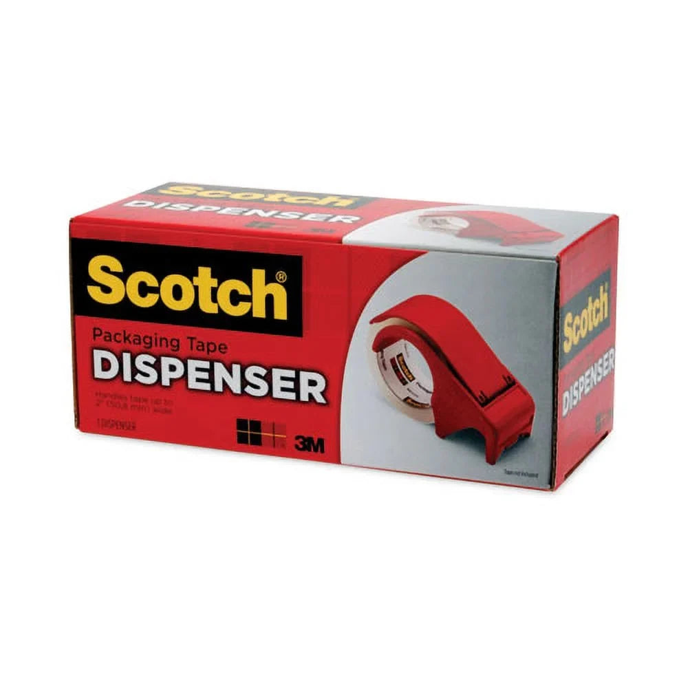 Sizecotch Compact And Quick Loading Dispenser For Box Sizeealing Tape, 3" Core, For Rolls Up To 2" X 60 Yds, Red | Order of 1 Each