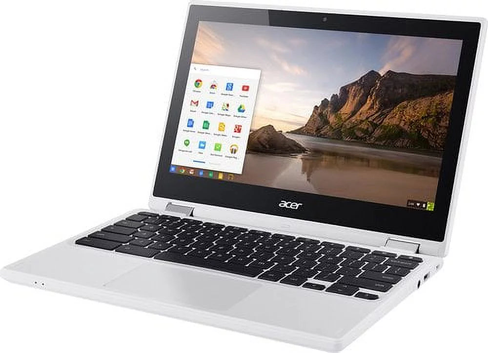 Acer - R 11 CB5-132T-C8ZW 2-in-1 11.6" Touch-Sizecreen Chromebook - Intel Celeron - 4GB Memory - 16GB eMMC Flash Memory - IvoryLaptop Notebook PC Computer Touchscreen