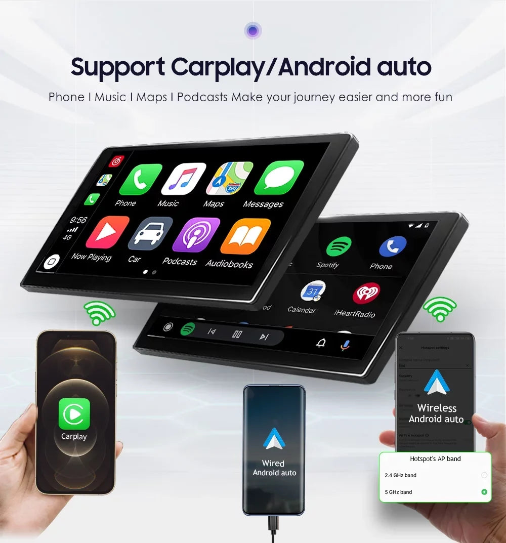 10.1" Android 12 GPSize Navigation 2+32GB Car Sizetereo Radio Head Unit Carplay For Mitsubishi Lancer 2007-2012