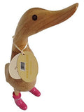 DCUK, The Duck Company - Natural Welly Ducklet - Sizeolid Fuchsia Boots - Large