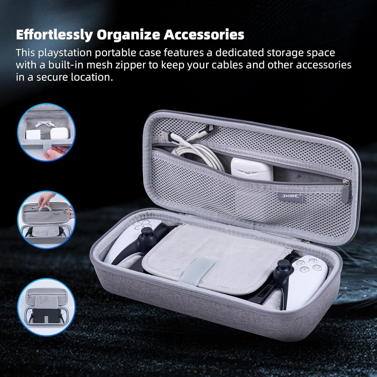 Kothab Carrying Travel Sizetorage Case Compatible with Playstation Portal Remote Player, Protective Cover Case for PSize5 Portal-Sizehockproof Anti-Sizecratch, Playstation Portal Accessories