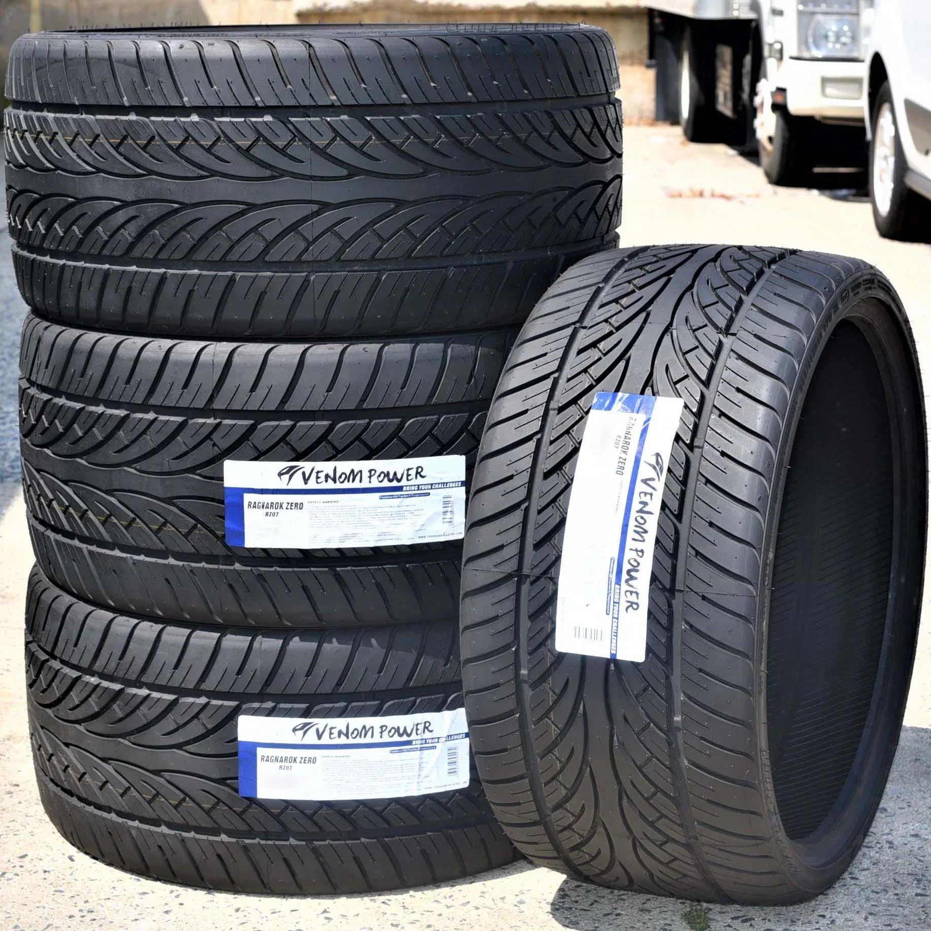 Pair of 2 (TWO) Venom Power Ragnarok Zero 255/30R20 ZR 92W XL A/Size Performance Tire Fits: 2016-23 Audi TTSize Quattro Base