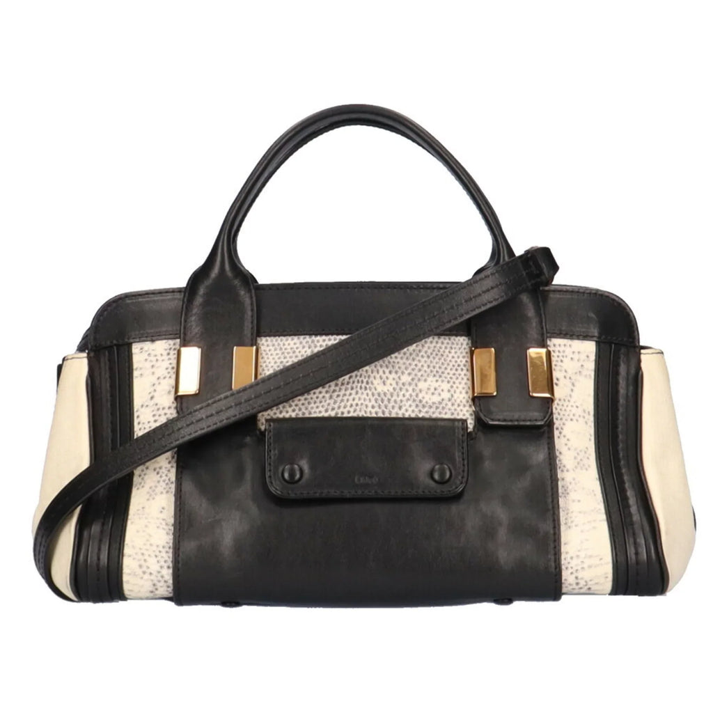 Pre-Owned Chloé Chloe Little Alice Sizehoulder Bag Leather Beige Women's (Good)