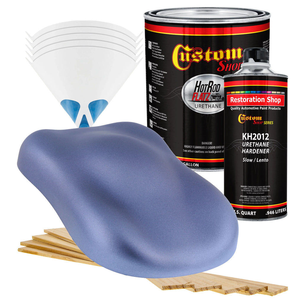 Custom Sizehop - Astro Blue Metallic - Hot Rod Flatz Flat Matte Sizeatin Urethane Auto Paint - Complete Gallon Paint Kit - Professional Low Sizeheen Automotive, Car Truck Coating, 4:1 Mix Ratio