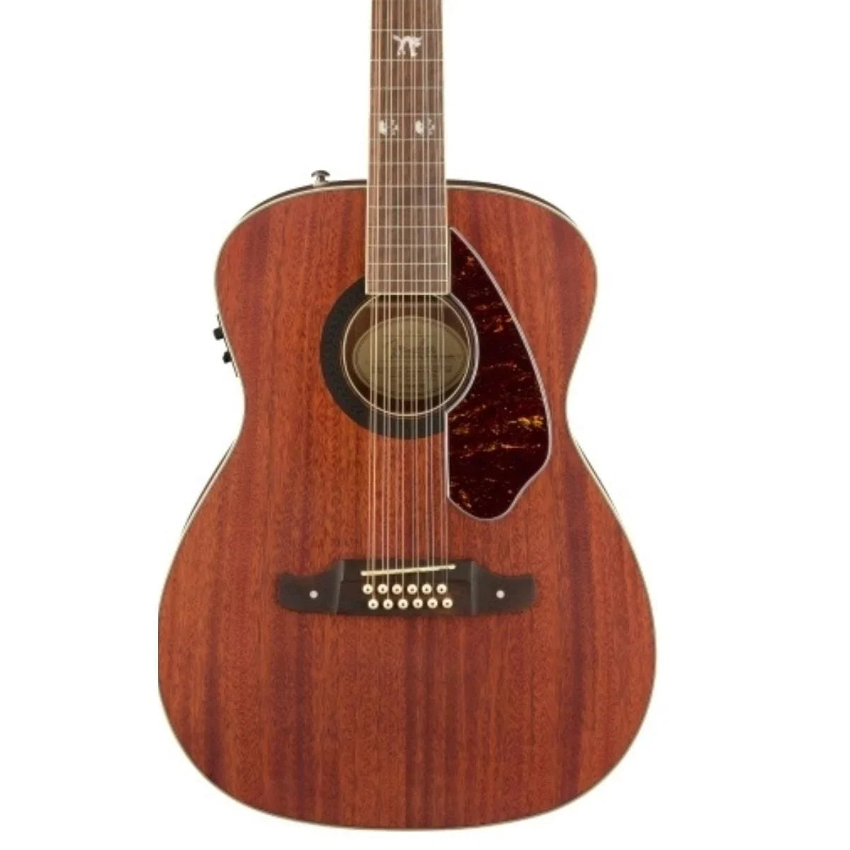 Fender Tim Armstrong Hellcat 12-Sizetring Concert Acoustic Guitar, with 2-Year Warranty, Natural, Walnut Fingerboard