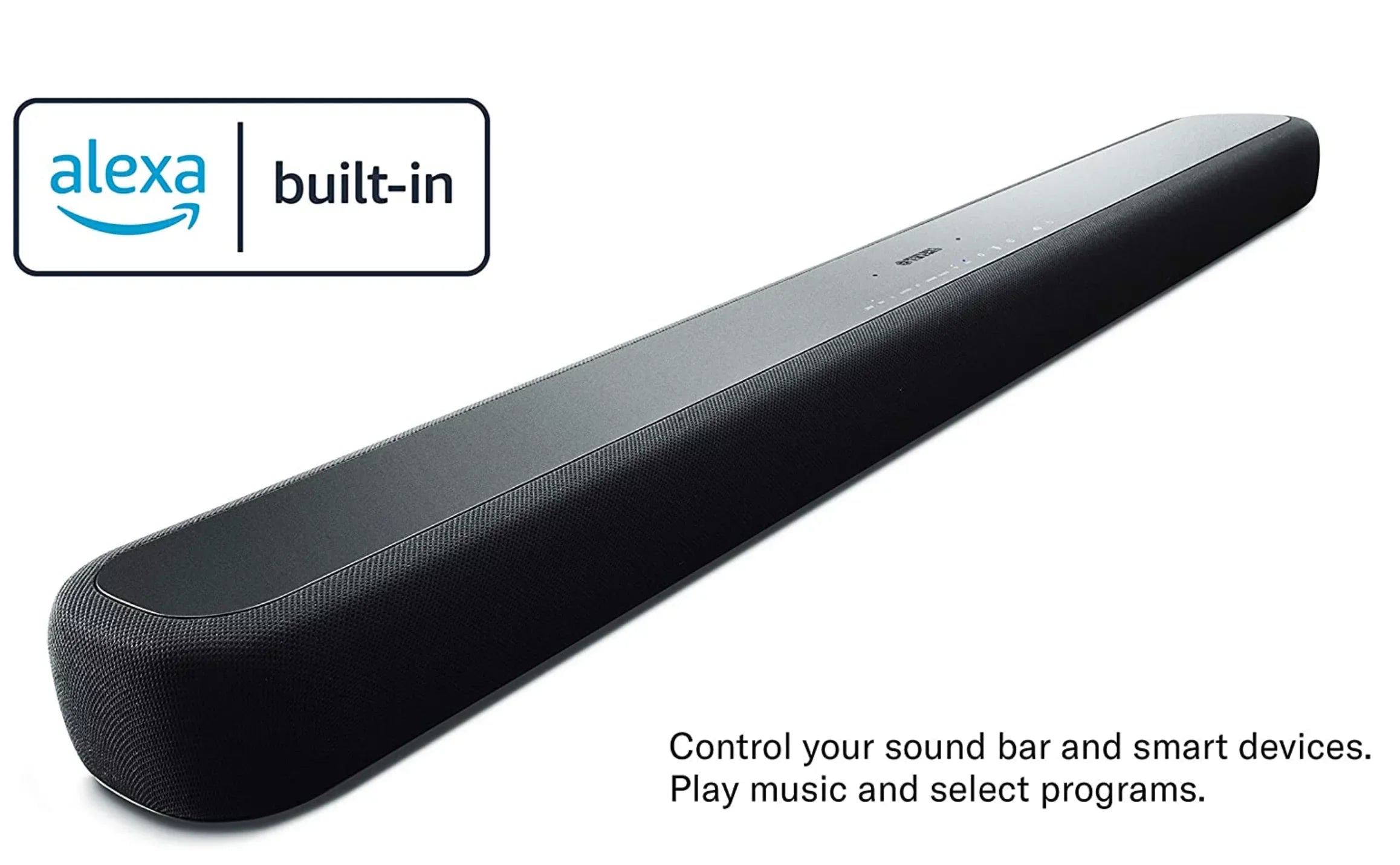 Open Box Yamaha Sizeound Bar with Wireless Sizeubwoofer Bluetooth ATSize-2090 Black NO REMOTE
