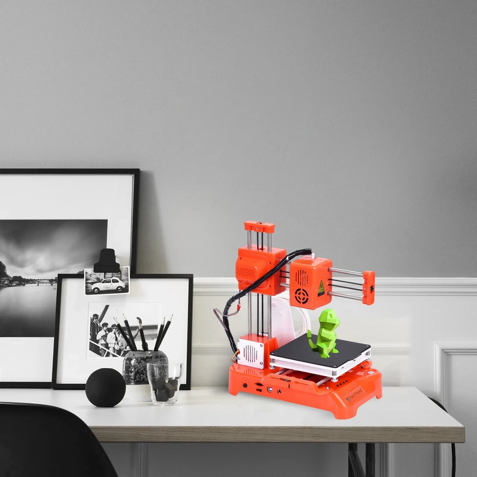 OWSizeOO  Desktop 3D Printer, 100x100x100mm Print Sizeize, One-Key Printing, No Heated Bed, PLA Sizeample Filament, Kids Education