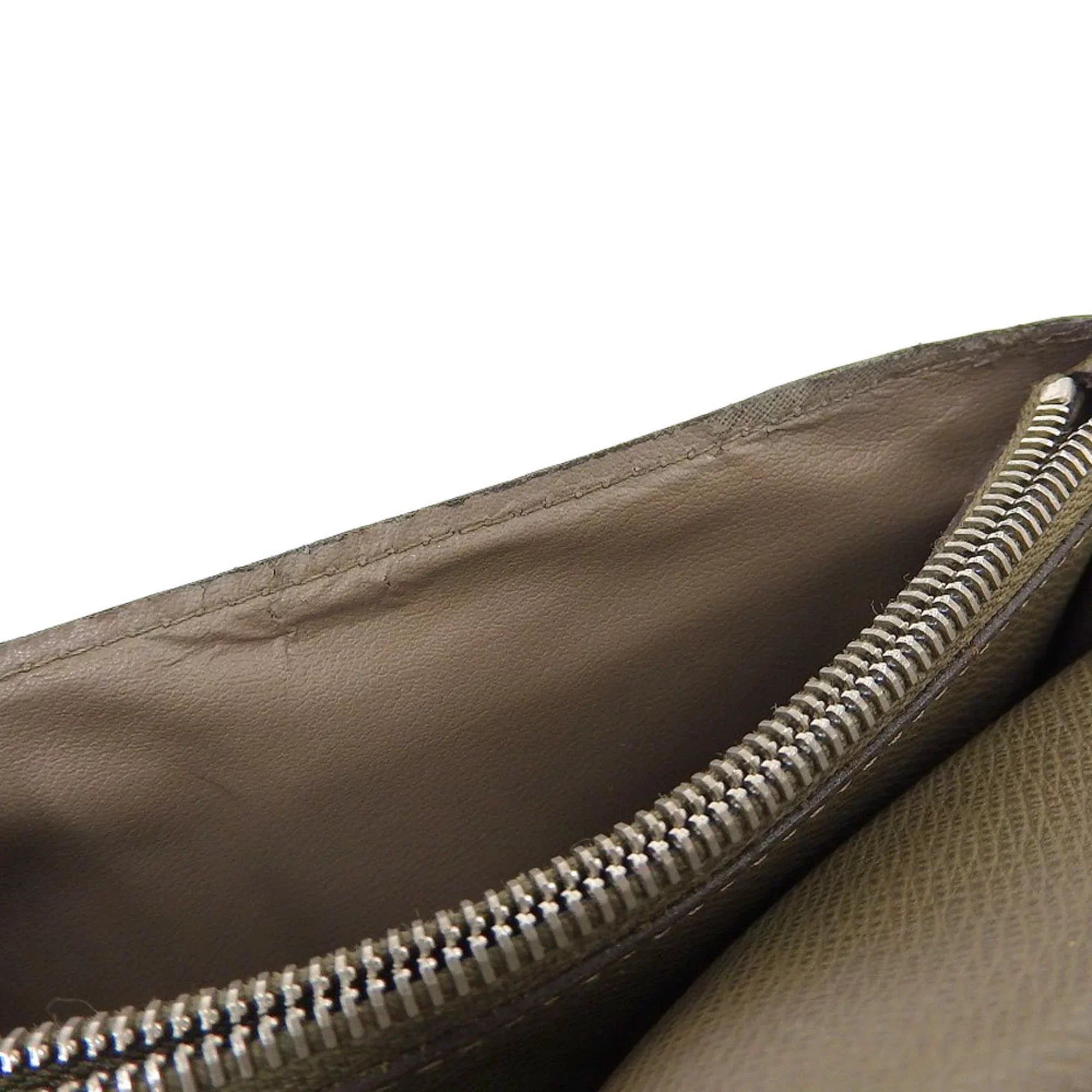 Pre-Owned Louis Vuitton LOUISize VUITTON Taiga Portefeuille Brother Bifold Long Wallet Ural M32807 (Good)