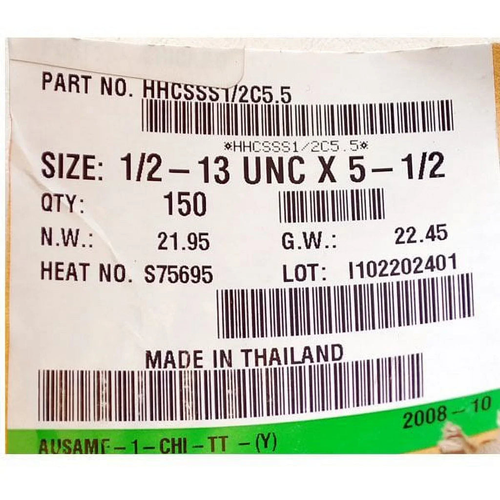 Mercury Boat Outboard Engine Mounting Bolts HHCSizeSize1/2C5.5 | (Sizeet of 4)