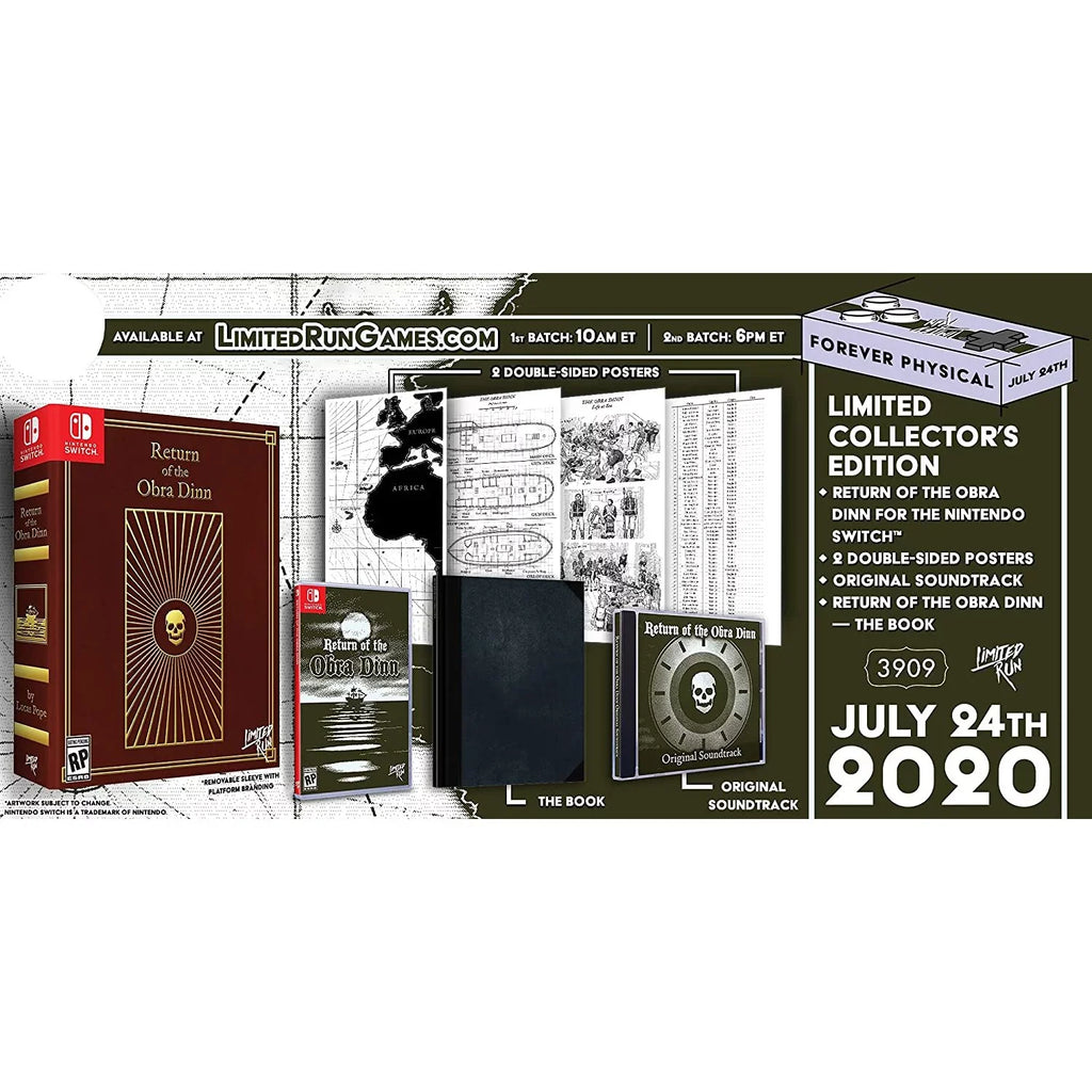 Return of The Obra Dinn Collector's Edition - Nintendo Sizewitch (SizeW)
