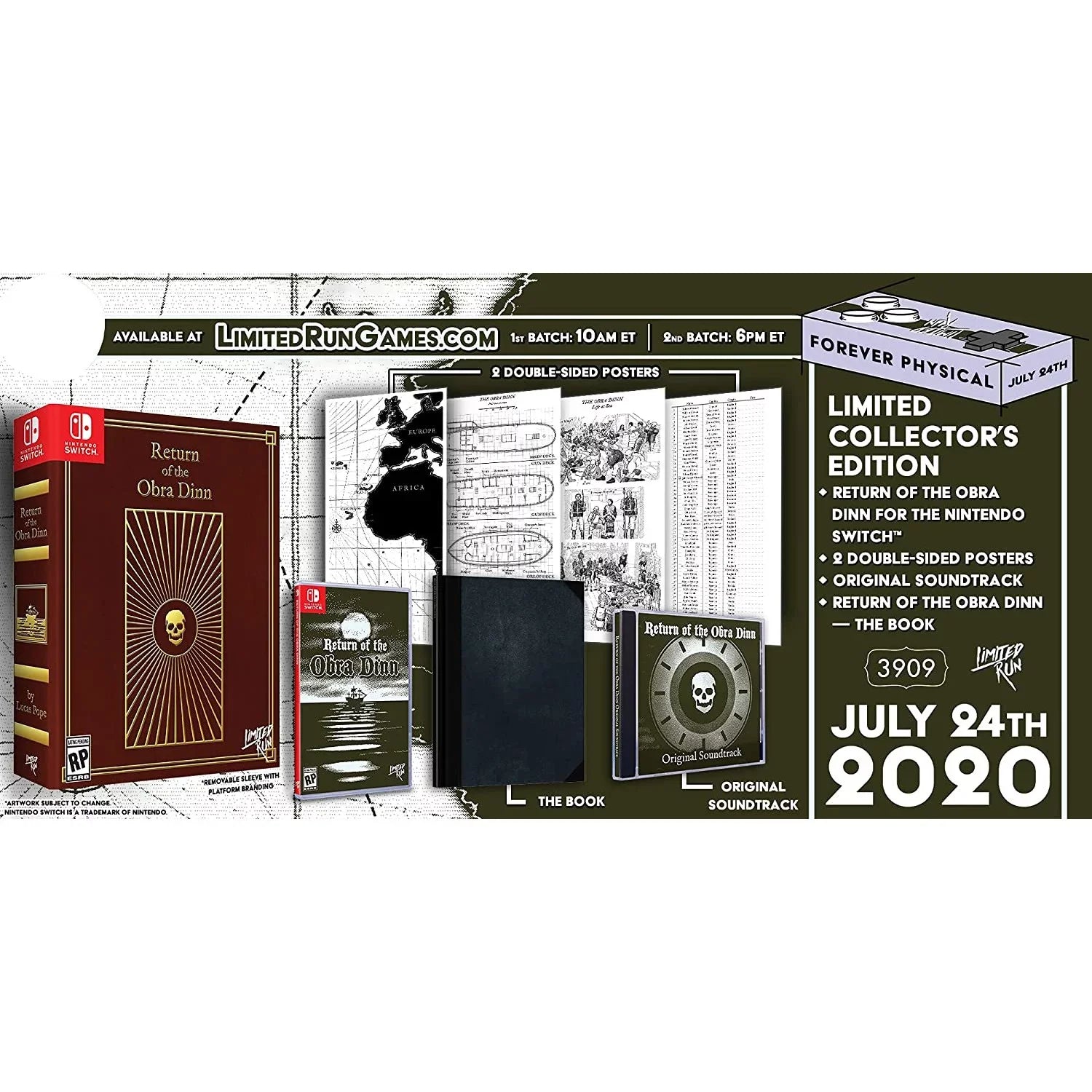 Return of The Obra Dinn Collector's Edition - Nintendo Sizewitch (SizeW)