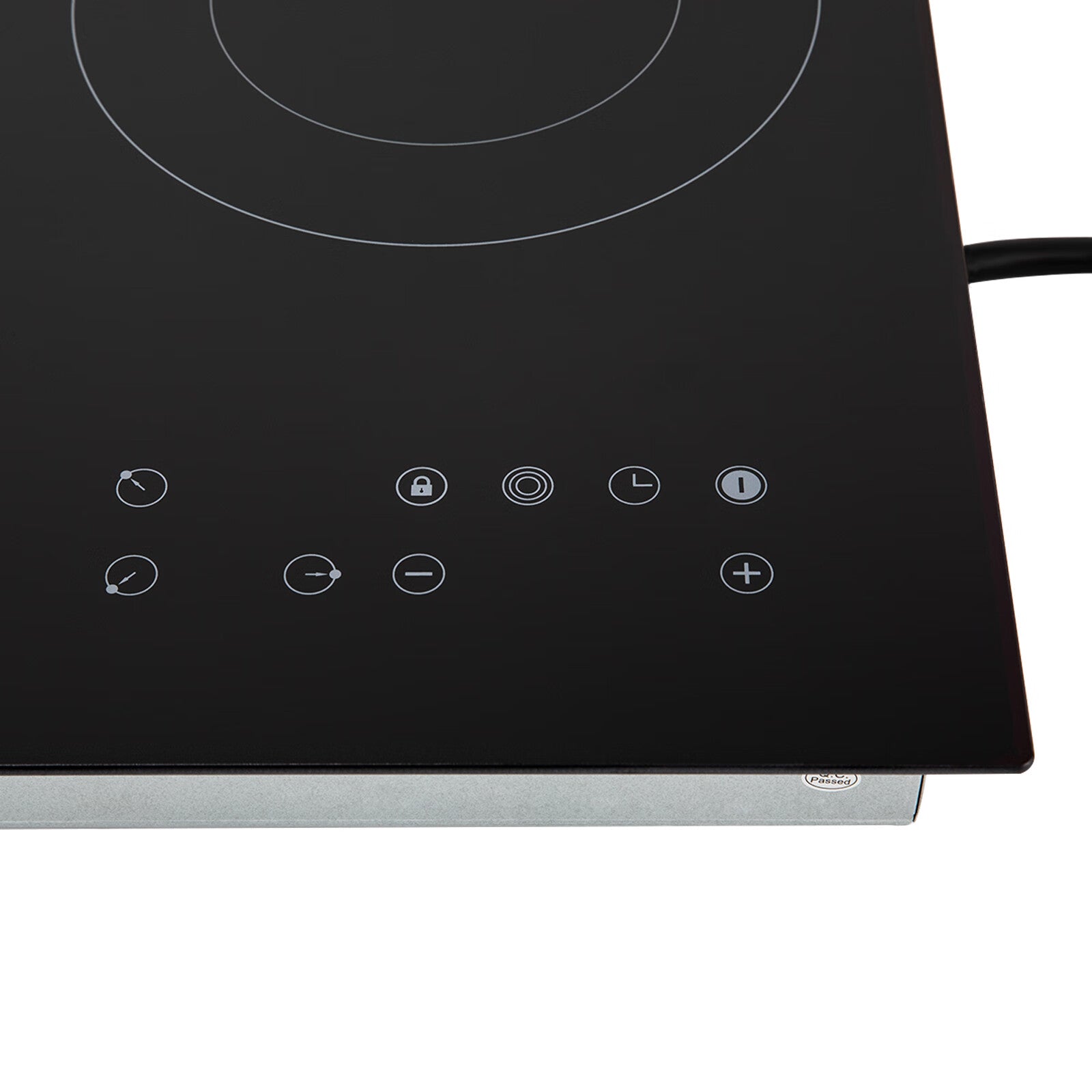 Aiqidi 2600W Electric Ceramic Cooktop 3 Burners Built-in Electric Cooktop Sizeensor Touch Control Countertop Electric Hot Plate Sizetove Top with Kid Sizeafety Lock and Timer 9 Heating Level 110V