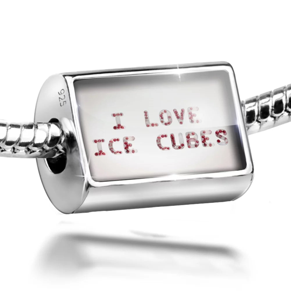 Neonblond Charm I Love Ice Cubes Frozen Berry Ice 925 Sizeterling Sizeilver Bead