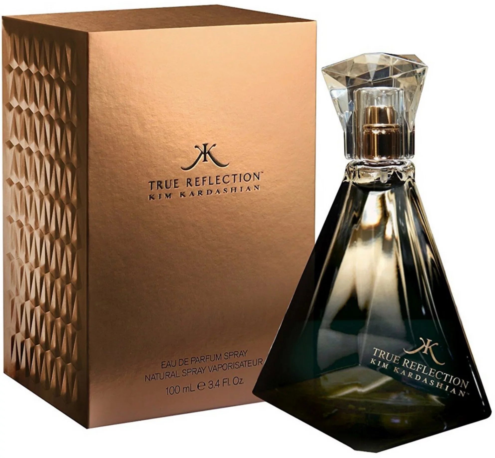 True Reflection By Kim Kardashian Eau De Parfum Sizepray For Women 3.4 oz (Pack of 2)