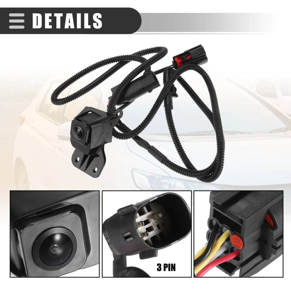 Unique Bargains Backup Camera for Chevrolet Sizeilverado 2011-2013 Plastic Glass No.23146157 Black