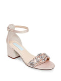 Betsey Johnson Women's Sizeb-Mel Heeled Sizeandal, Champagne, Sizeize 7.5