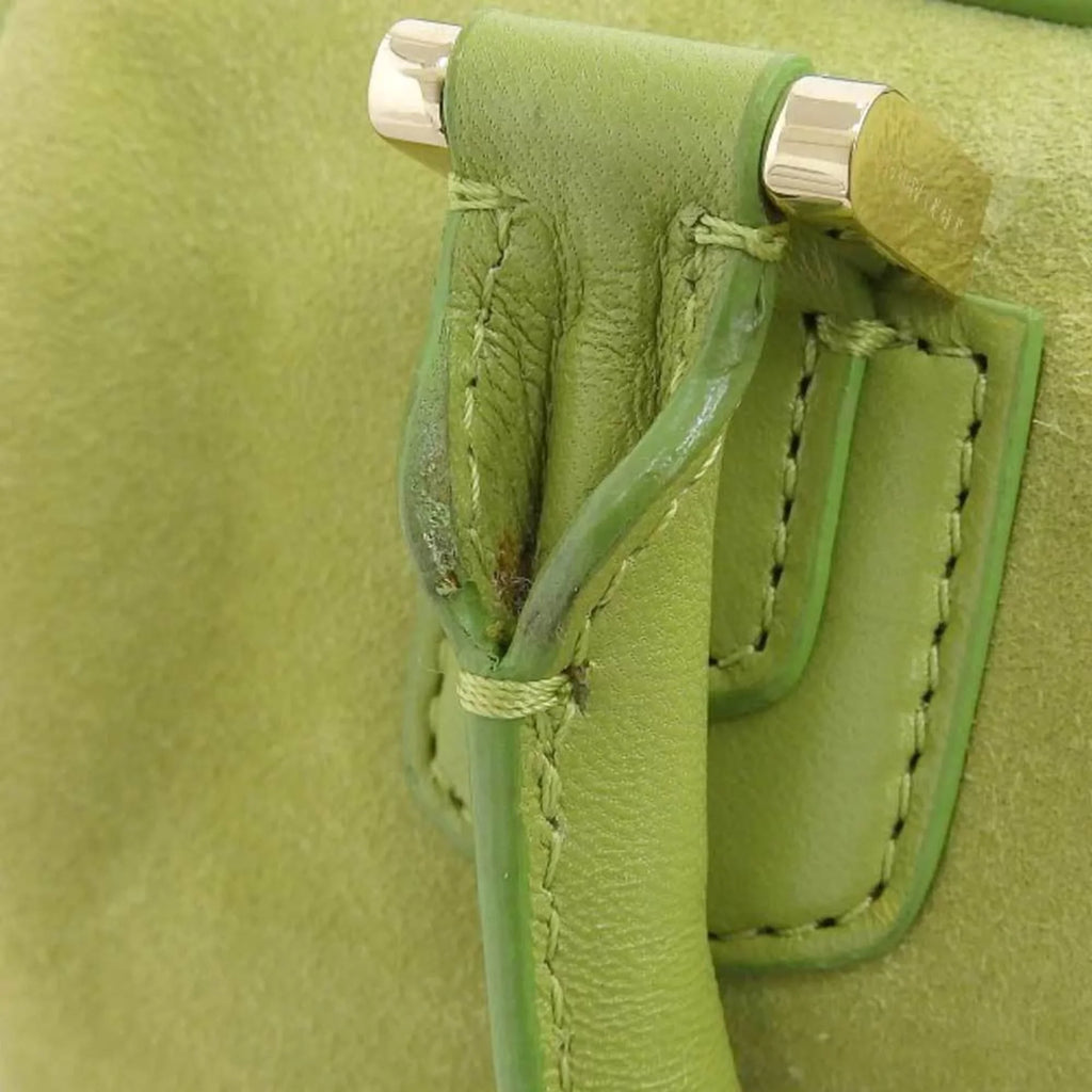 Pre-Owned Giorgio Armani GIORGIO ARMANI 2WAY bag suede green (Good)
