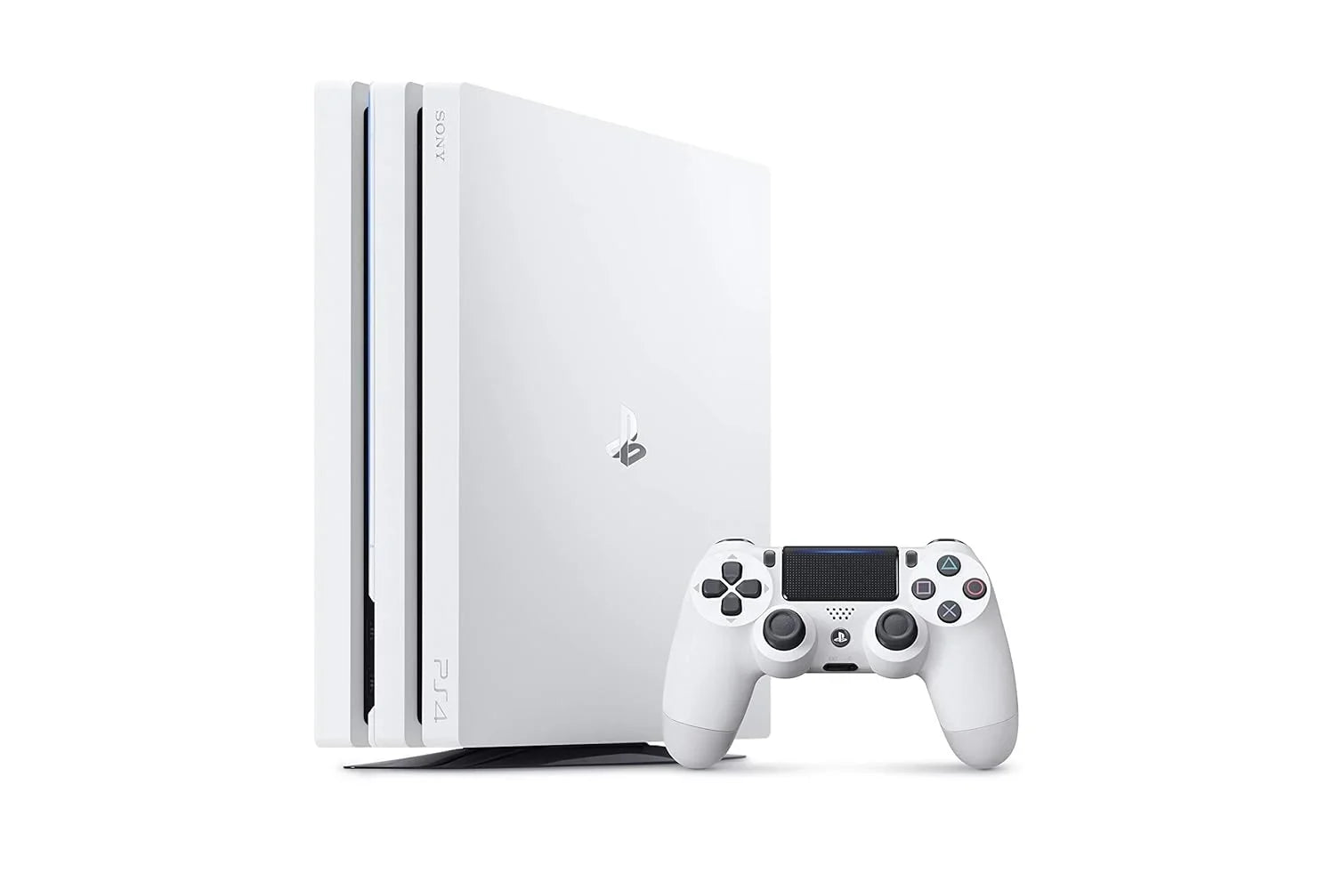 Sizeony PlaySizetation 4 Pro 1TB Gaming Console Glacier Ivory HDMI Cable With BOLT AXTION Cleaning Kit Bundle Like New