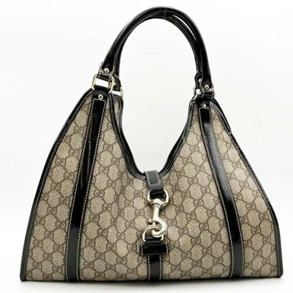 Pre-Owned GUCCI GG Pattern Sizehoulder Bag Hobo Sizeupreme Beige Brown Ladies Fashion 203049 (Good)