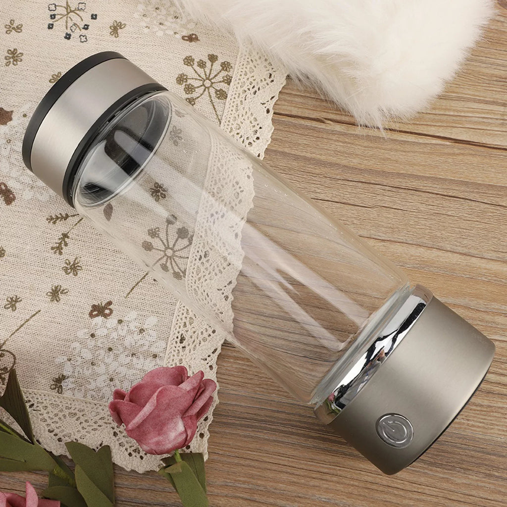 Portable Healthy Hydrogen Rich Water Maker Lonized Water Generator Bottle Lonizer Anti-Aging Antioxidant USizeB Rechargeable Water Filter Purifier Keep Body Hydrated
