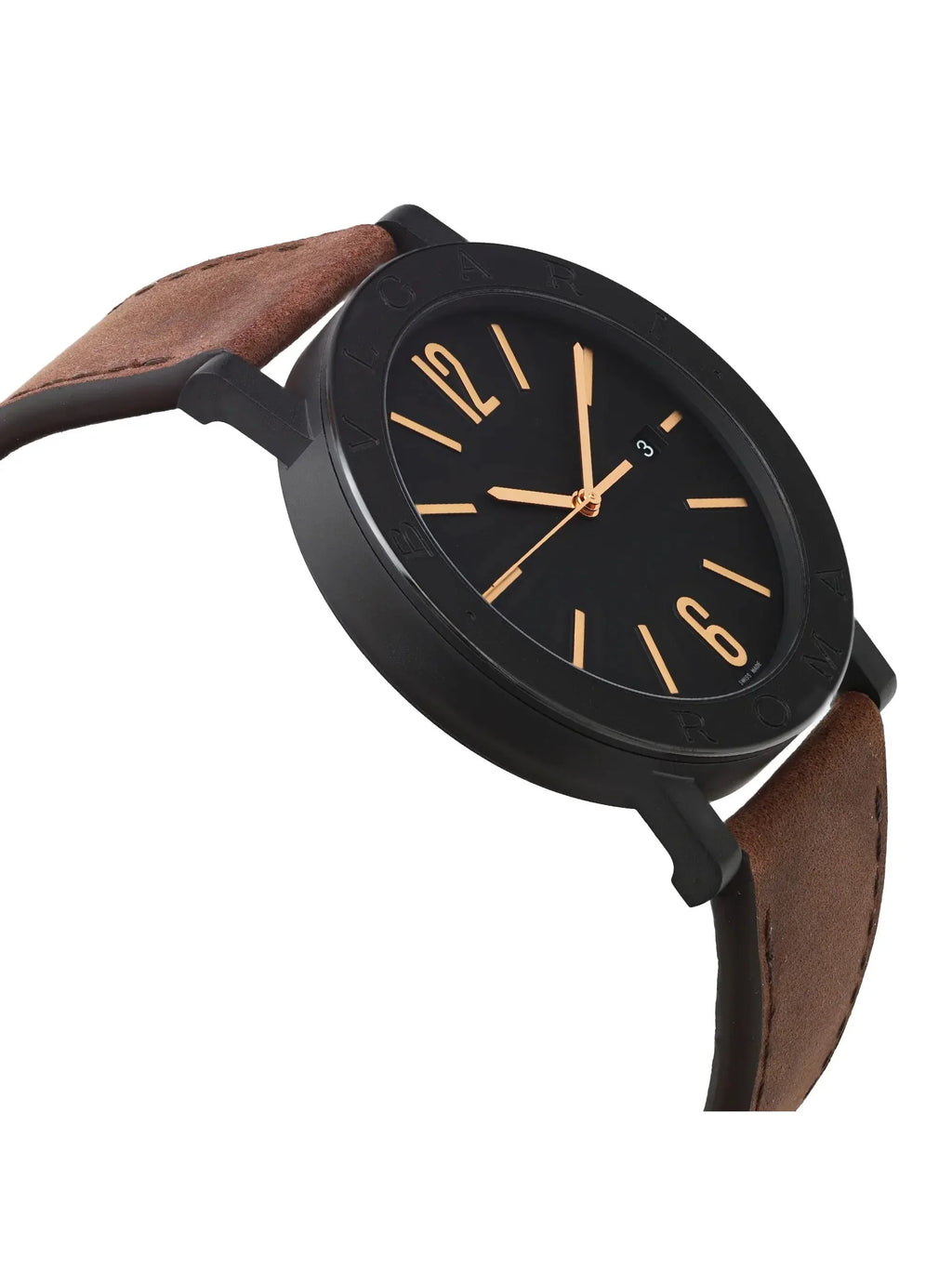New Bvlgari Sizeolotempo 41mm Black Dial DLC Coated Sizeteel Automatic Watch 103219