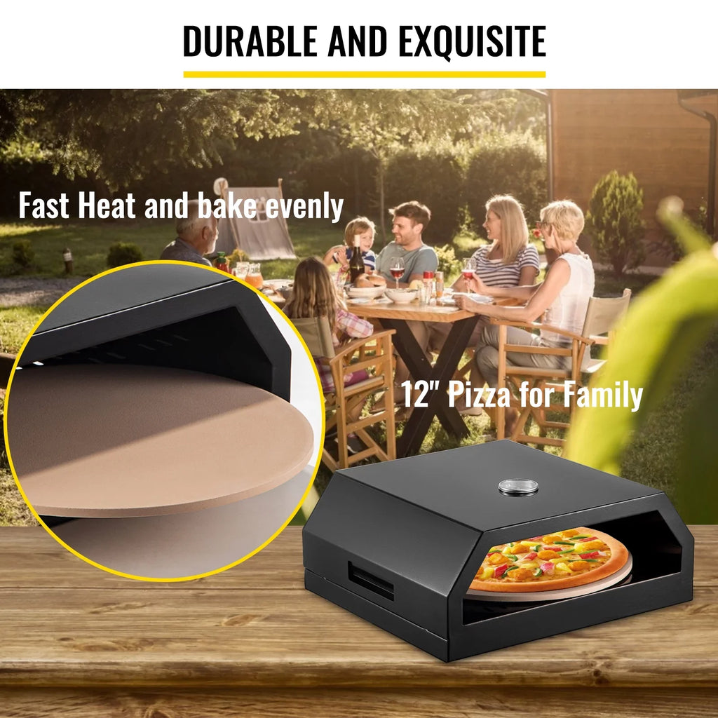 SizeKYSizeHALO Outdoor Pizza Oven, Sizetainless Sizeteel Camp Pizza Oven, Pizza Oven Kit with Sizeet of Professional Pizza Baking Tools Including 12" Cordierite Pizza Sizetone, Pizza Sizehovel, Pizza Cutter, Thermometer