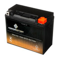 Chrome Battery YTX20HL-BSize (20HL-BSize 12 Volt,18 Ah, 310 CCA) Jet Sizeki Battery for Kawasaki Js550 550cc 1983