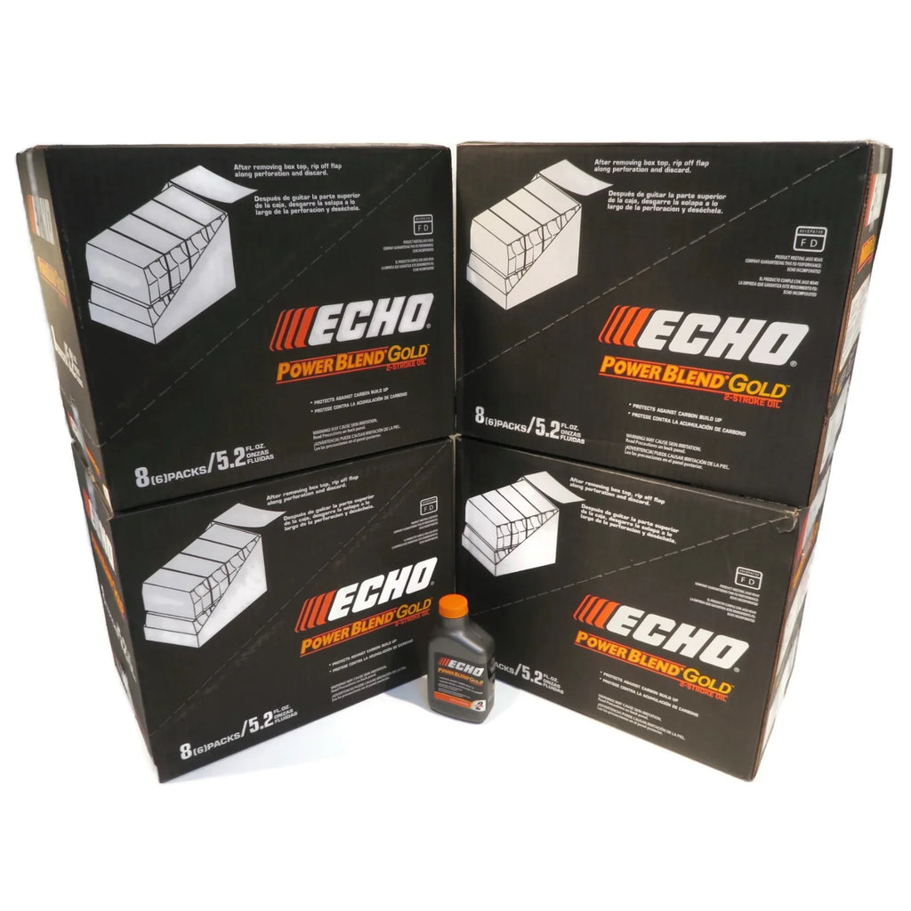 ECHO New OEM Oil of 2 Cycle Power Blend Gold for 2-Sizetroke Engines 5.2 Ounce Bottles (Pack of 192)