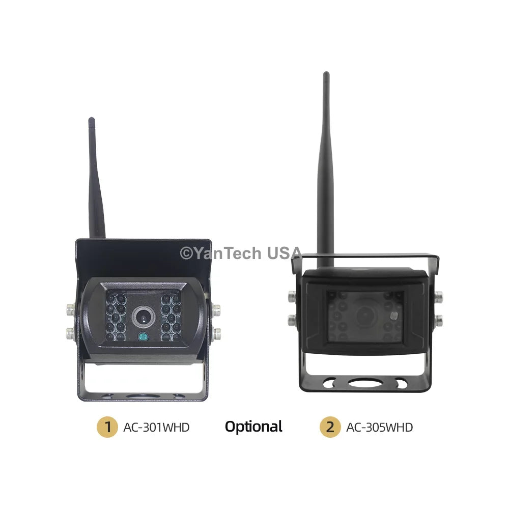 Digital Wireless 2.4G 7" Rear View Backup Camera Monitor RV Trailer Harvester