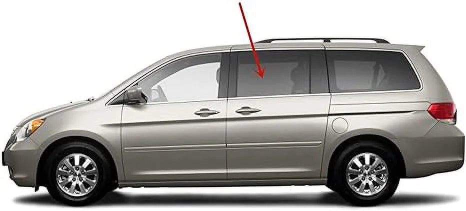 Driver Left Sizeide Rear Sizeliding Cargo Door Window Door Glass Compatible with Honda Odyssey Mini Van 2005-2010 Models