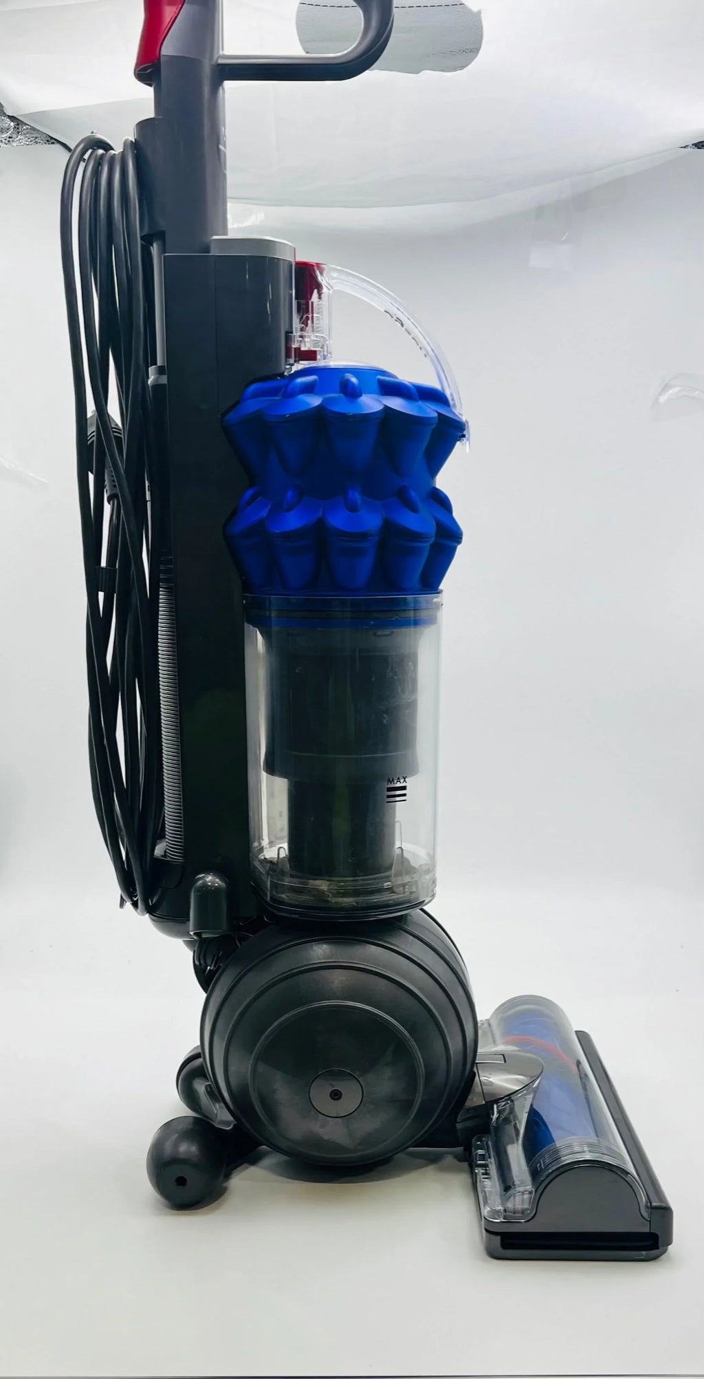 Open Box Dyson DC50 Ball Compact Allergy Upright Vacuum 209456-02 Iron/Blue