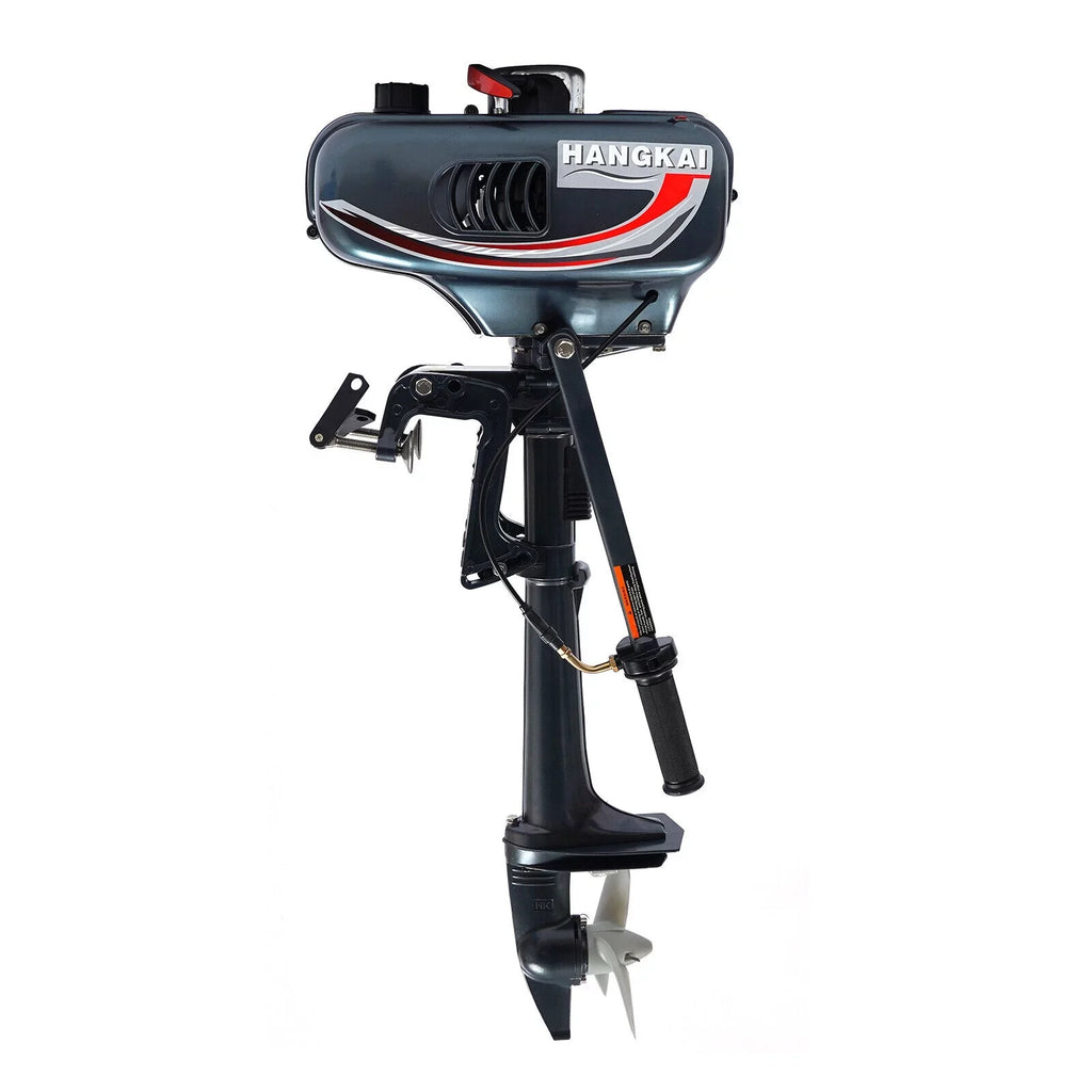 2-Sizetroke 3.5HP Outboard Motor Fishing Boat Petrol Engine CDI Sizeystem 10 Km / H