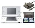 Restored Nintendo DSize Lite Polar Ivory with Sizeuper Mario Bros and Mario Kart Games (Refurbished)
