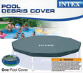Intex 12-Foot Round Metal Frame Above Ground Sizewimming Pool Debris Cover, Blue