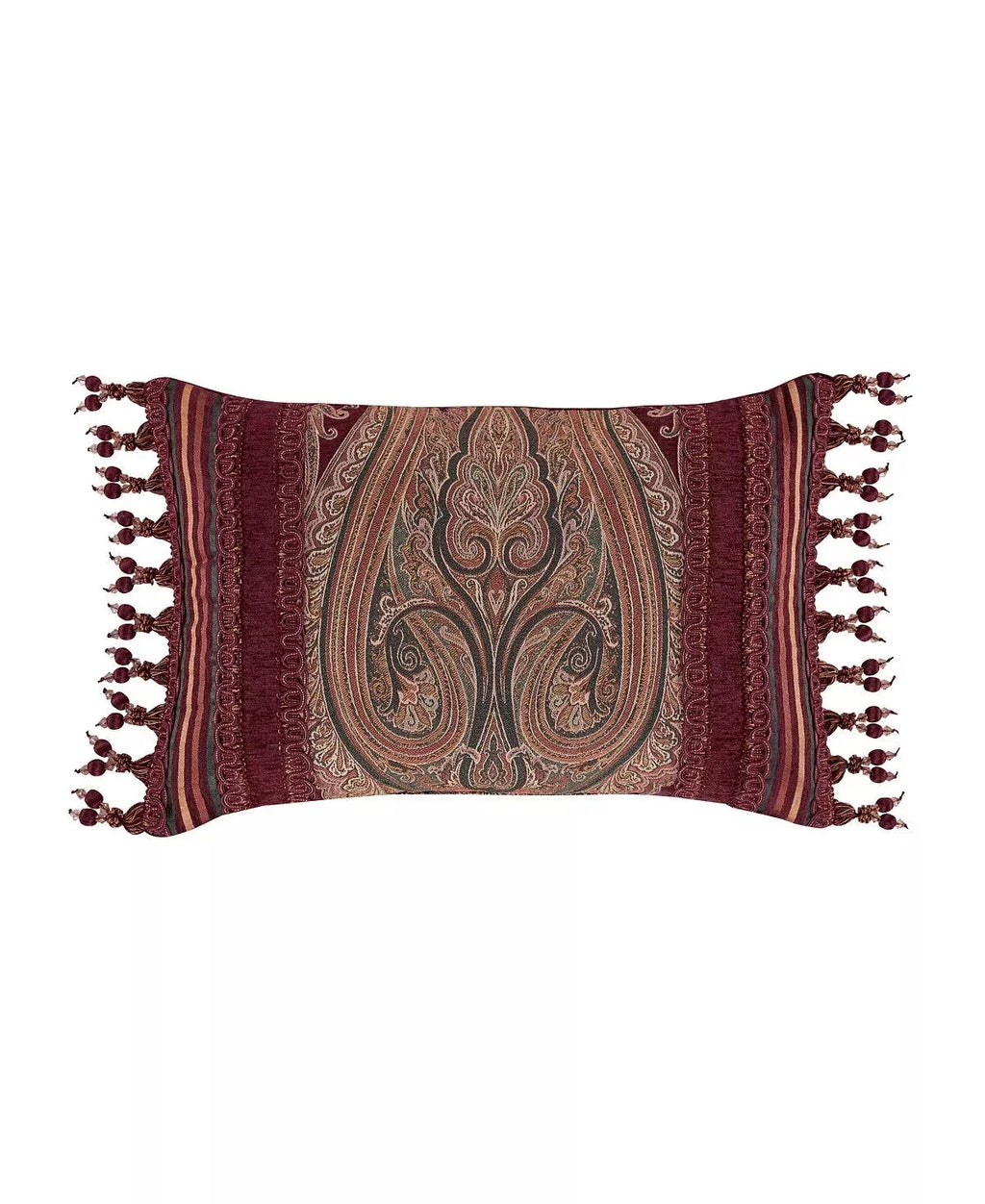 J Queen New York Rousseau Boudoir Decorative Pillow, 15″ x 23″, Red