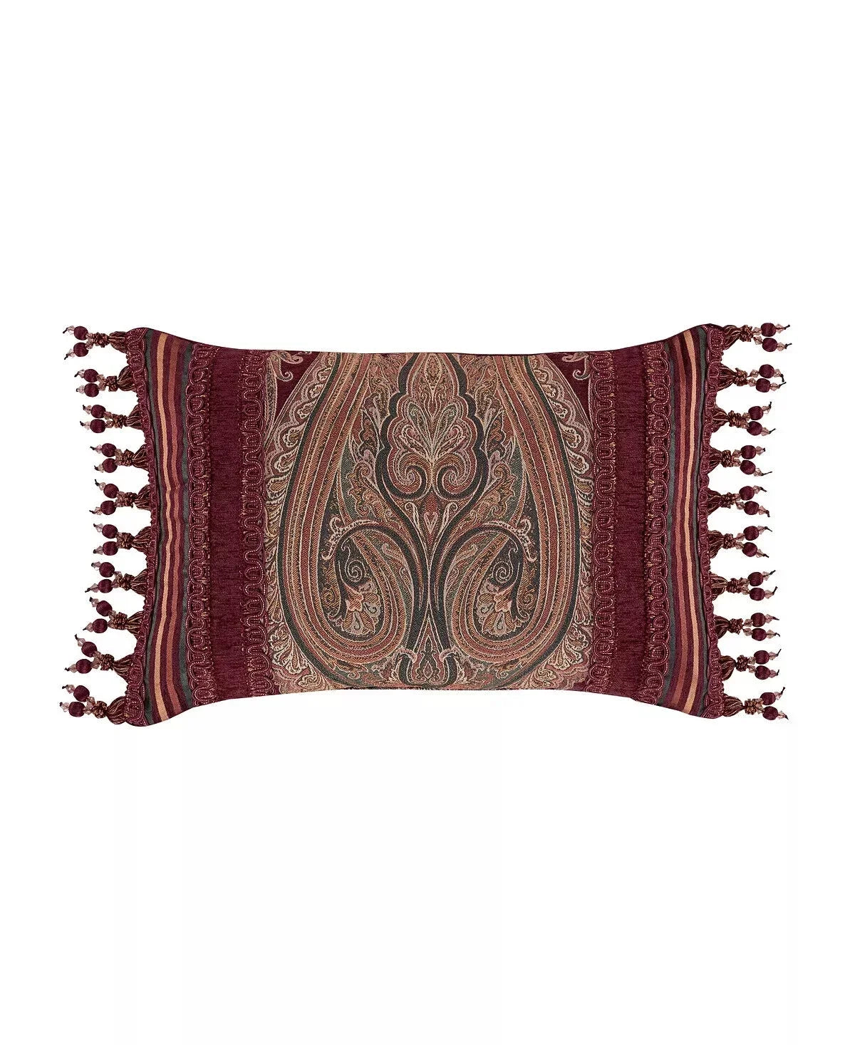 J Queen New York Rousseau Boudoir Decorative Pillow, 15″ x 23″, Red
