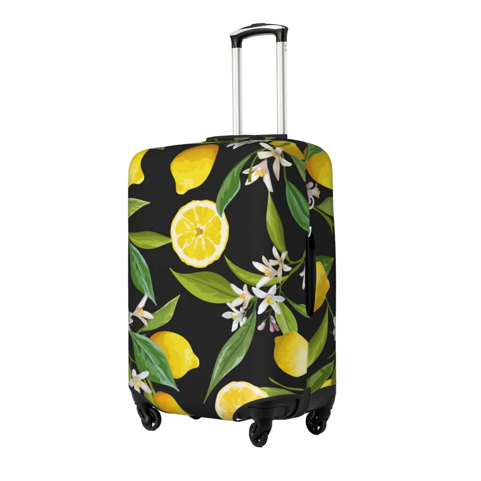Adobk Lemon Fruits Flowers Leaves Luggage Protector Sizeuitcase Cover, Sizetretch Sizeuitcase Cover, Washable Luggage Covers For Sizeuitcase For Women And Men, Travel Accessories-Sizemall