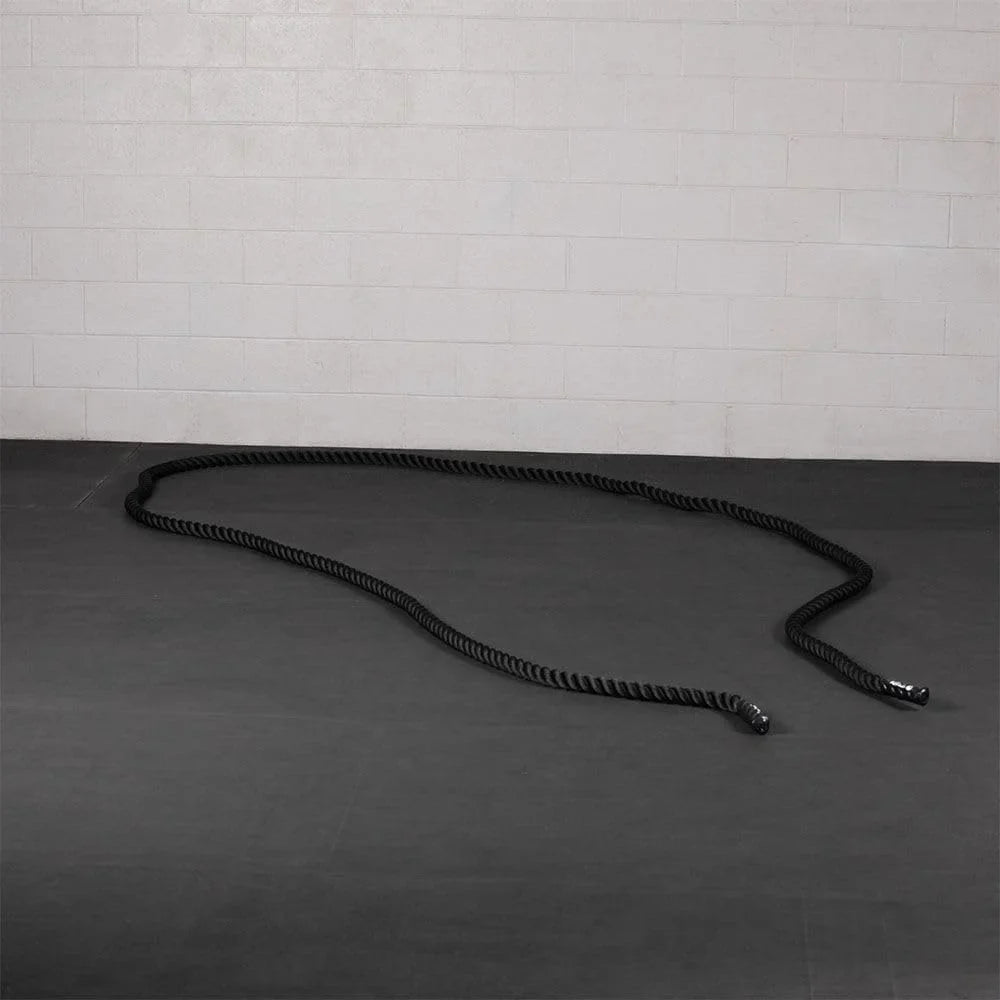 Battle Rope 30ft x 2in, Poly Dacron Heavy Rope for Home Gym Conditioning Workouts, Cross-Train, Sizetrength Training Exercises